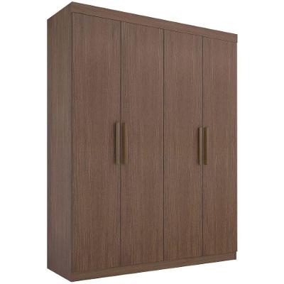 Guarda Roupa Colibri Castanho 4 Portas 3 Gavetas D?doro