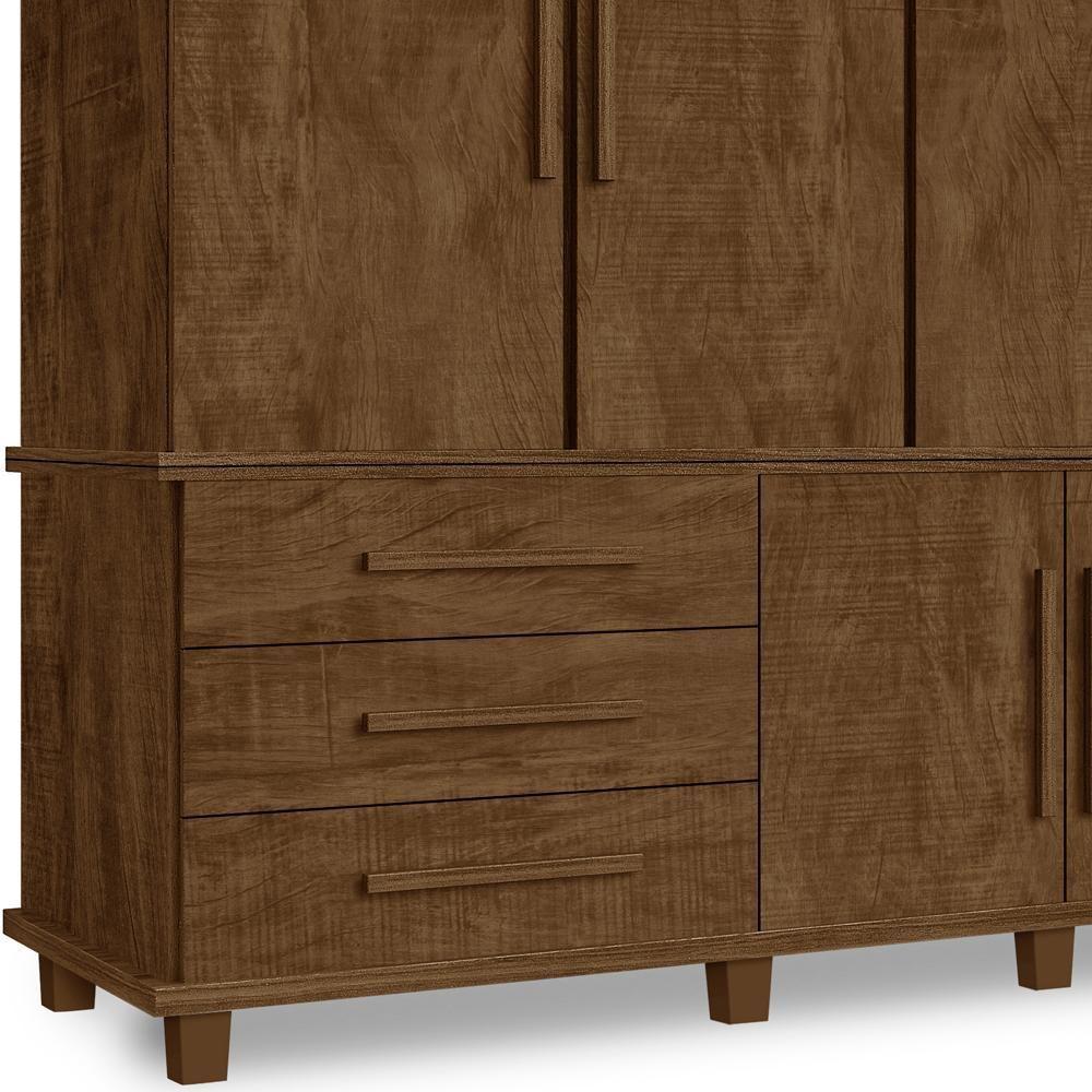 Guarda Roupa Casal Triplex 12 Portas 00103500 Malbec Lpa Malbec - 6