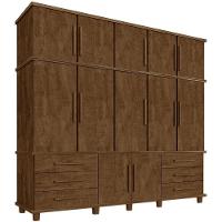 Guarda Roupa Casal Triplex 12 Portas 00103500 Malbec Lpa Malbec - 1