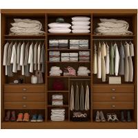 Guarda Roupa Da Vinci Plus Castanho Linho 6 Portas 6 Gavetas D?doro - 2