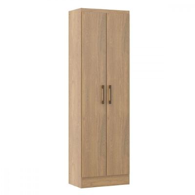 Armário Multiuso 2 Portas 52x170cm Mdp 3000 Menu Móveis Carvalho