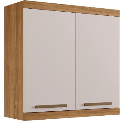 Armário Aéreo Gold 2 Portas Cinamomo Off White Arte Móveis