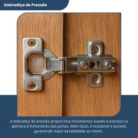 Armário De Cozinha Versatti 7 Portas 3 Gavetas Batrol Freijo Com Off White - 7