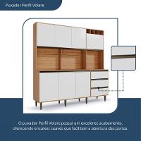 Armário De Cozinha Versatti 7 Portas 3 Gavetas Batrol Freijo Com Off White - 10