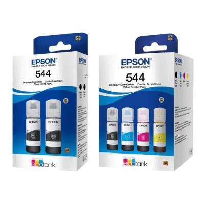 Kit Tinta Refil P/ Epson T544 4 Cores + 2 Pretas Original