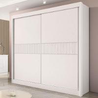 Guarda Roupa Cancun Ripado Branco 2 Portas 6 Gavetas D?doro - 5