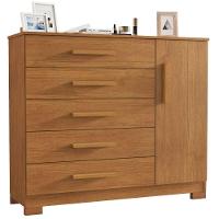 Cômoda Pietra Cinamomo 1 Porta 5 Gavetas Jcm Movelaria - 1