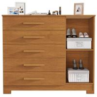 Cômoda Pietra Cinamomo 1 Porta 5 Gavetas Jcm Movelaria