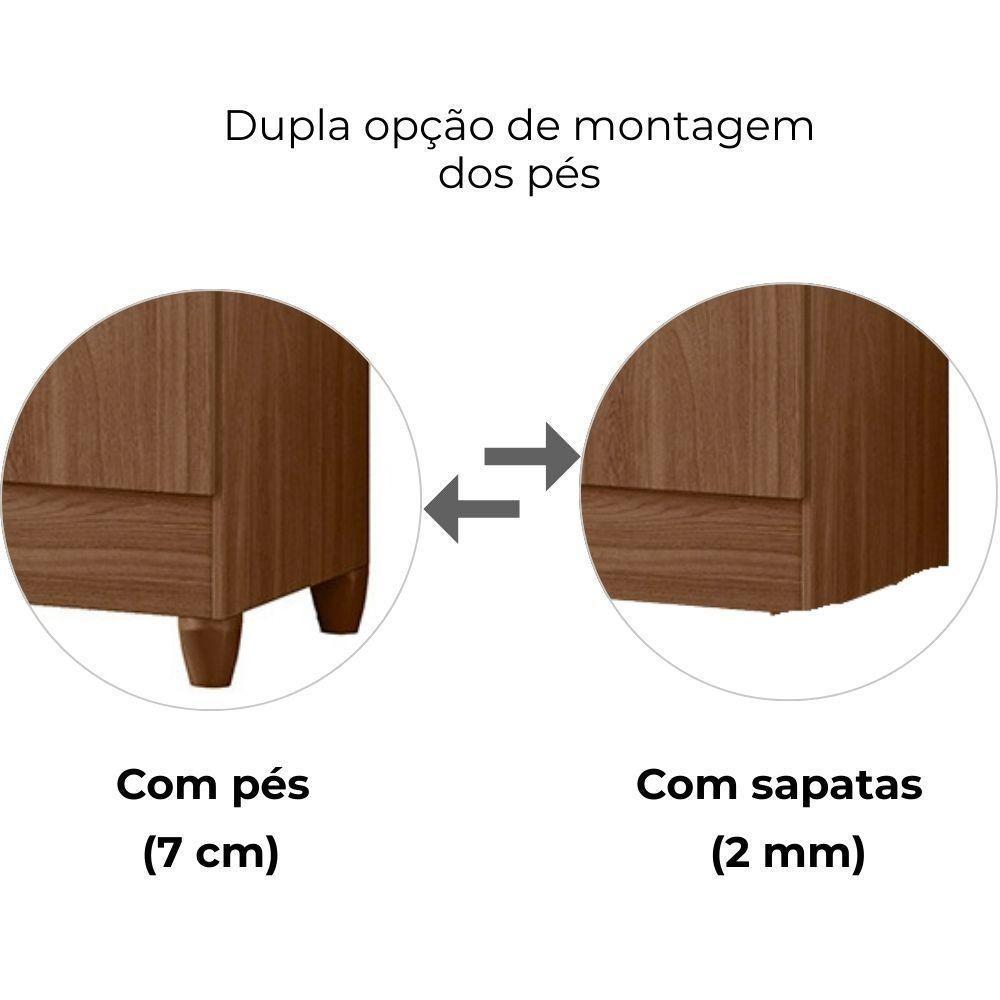 Guarda Roupa Solteiro Chile 4p 103 Cm Carvalho Moval Carvalho - 6