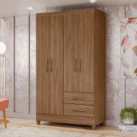 Guarda Roupa Solteiro Chile 4p 103 Cm Carvalho Moval Carvalho - 7