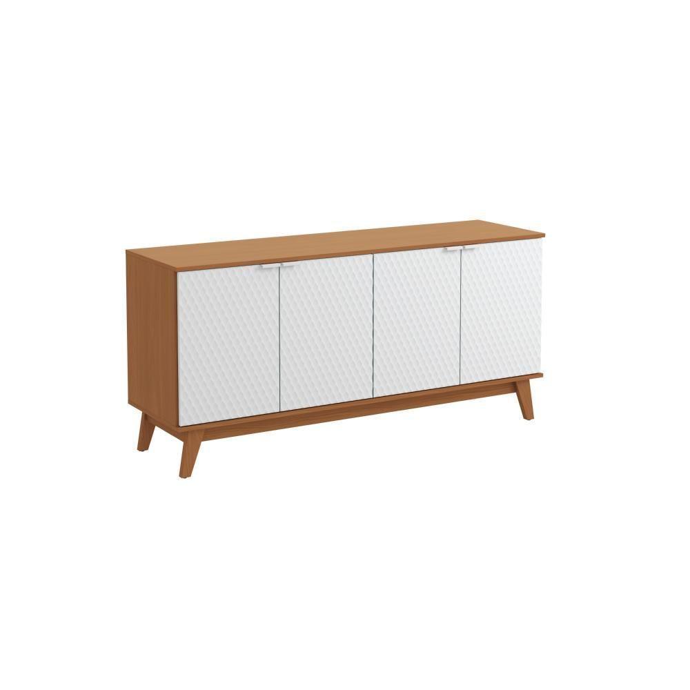 Aparador Kappesberg 4 Portas 3d Canela-branco 180cm - 2