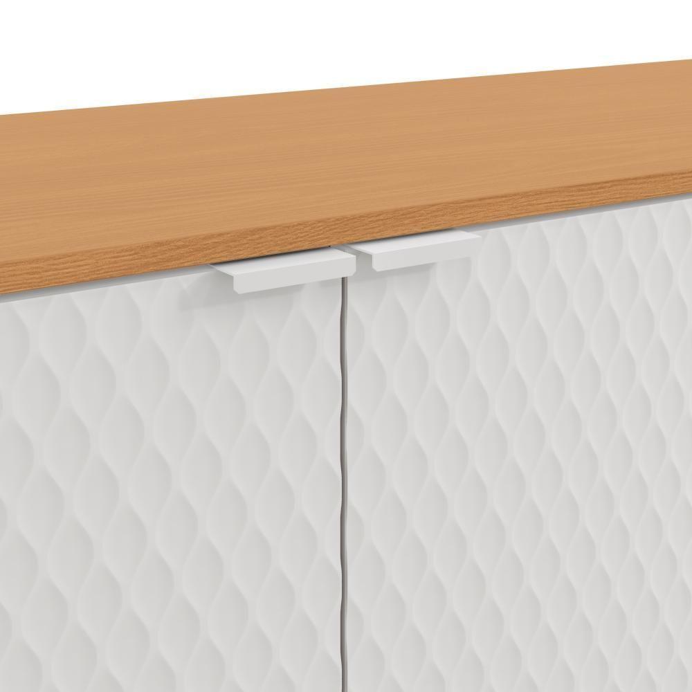 Aparador Kappesberg 4 Portas 3d Canela-branco 180cm - 5
