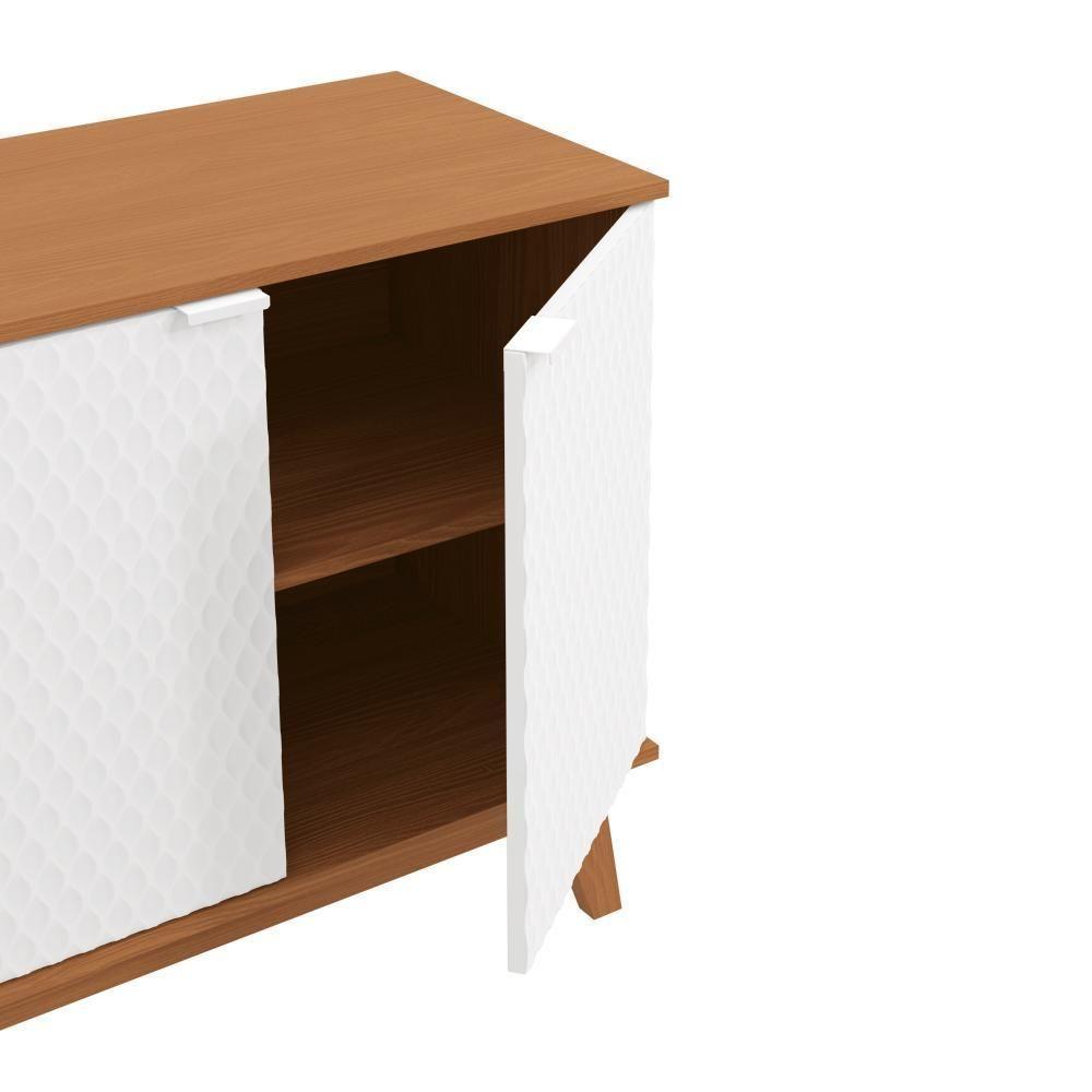 Aparador Kappesberg 4 Portas 3d Canela-branco 180cm - 6