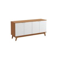 Aparador Kappesberg 4 Portas 3d Canela-branco 180cm - 2