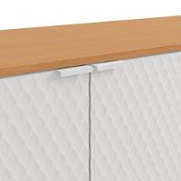 Aparador Kappesberg 4 Portas 3d Canela-branco 180cm - 5