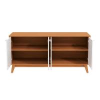 Aparador Kappesberg 4 Portas 3d Canela-branco 180cm - 7