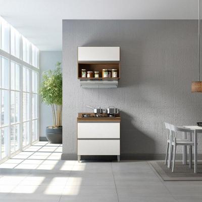 Armário Cozinha Modulada Balcão Aéreo Sabrina Menu Móveis Branco
