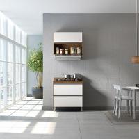 Armário Cozinha Modulada Balcão Aéreo Sabrina Menu Móveis Branco - 1