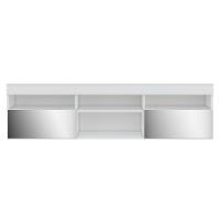 Rack Tv 65" Com Espelho 2 Portas Paris Multimóveis V3329 Branco Branco - 3