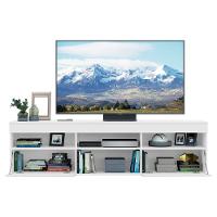 Rack Tv 65" Com Espelho 2 Portas Paris Multimóveis V3329 Branco Branco