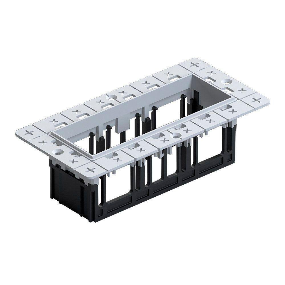 Moldura No-frame Nordecor 6682 Para 3 Módulos Tap Branco - 1