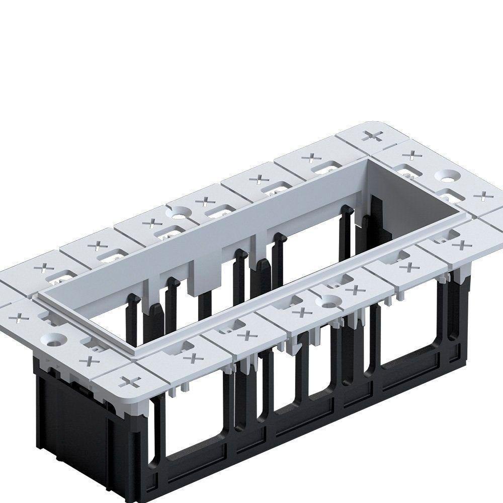 Moldura No-frame Nordecor 6682 Para 3 Módulos Tap Branco - 2