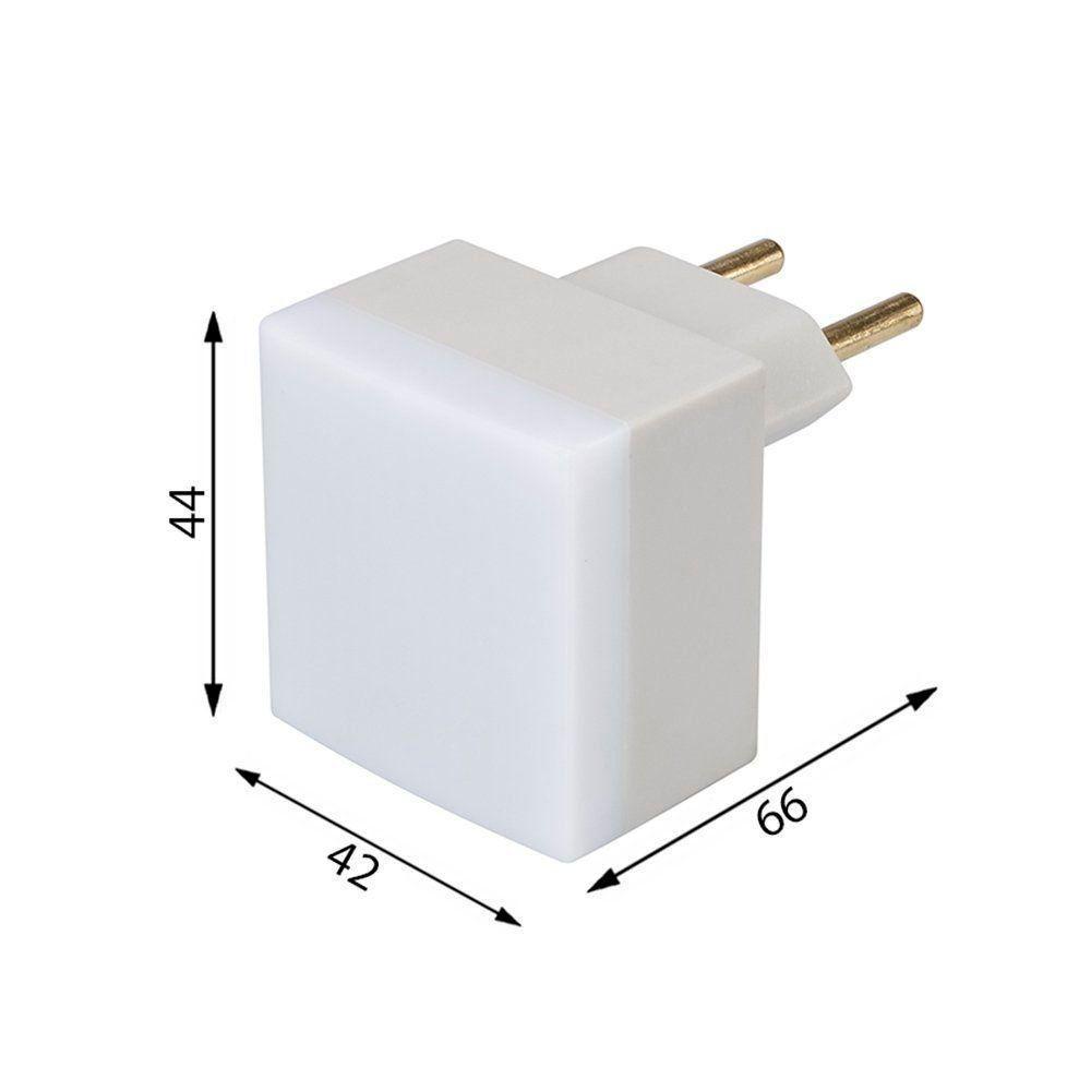 Luz Noturna Automática Margirius Clean 0,3w Led Bivolt Branco - 2