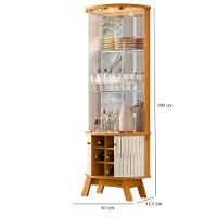 Estante Home Theater Suspenso íris Com Cristaleira Marina Cinamomo Off White – Madetec - 5