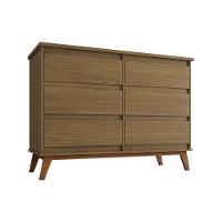 Cômoda Para Quarto Londres 6 Gavetas - Amêndoa - 2