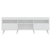Rack Tv 65" Retrô 2 Portas Paris Multimóveis V3327 Branco Branco - 3