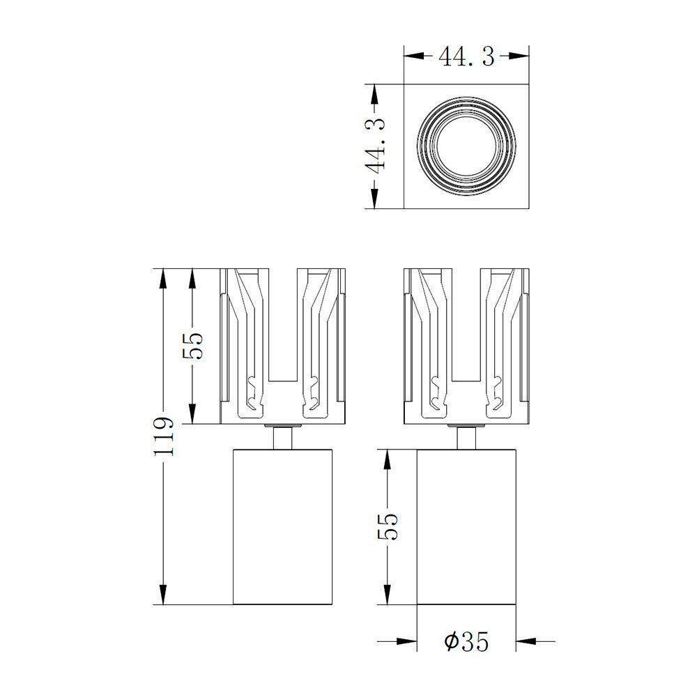 Módulo Spot De Embutir Led Nordecor Tap 6662 5w Irc 90 Bivolt Branco 2700k Luz Amarela - 4