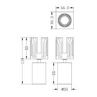 Módulo Spot De Embutir Led Nordecor Tap 6663 5w Irc 90 Bivolt Preto 2700k - 4