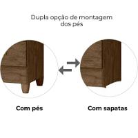 Guarda Roupa Casal Panama 6p 153 Cm Castanho Wood - 5