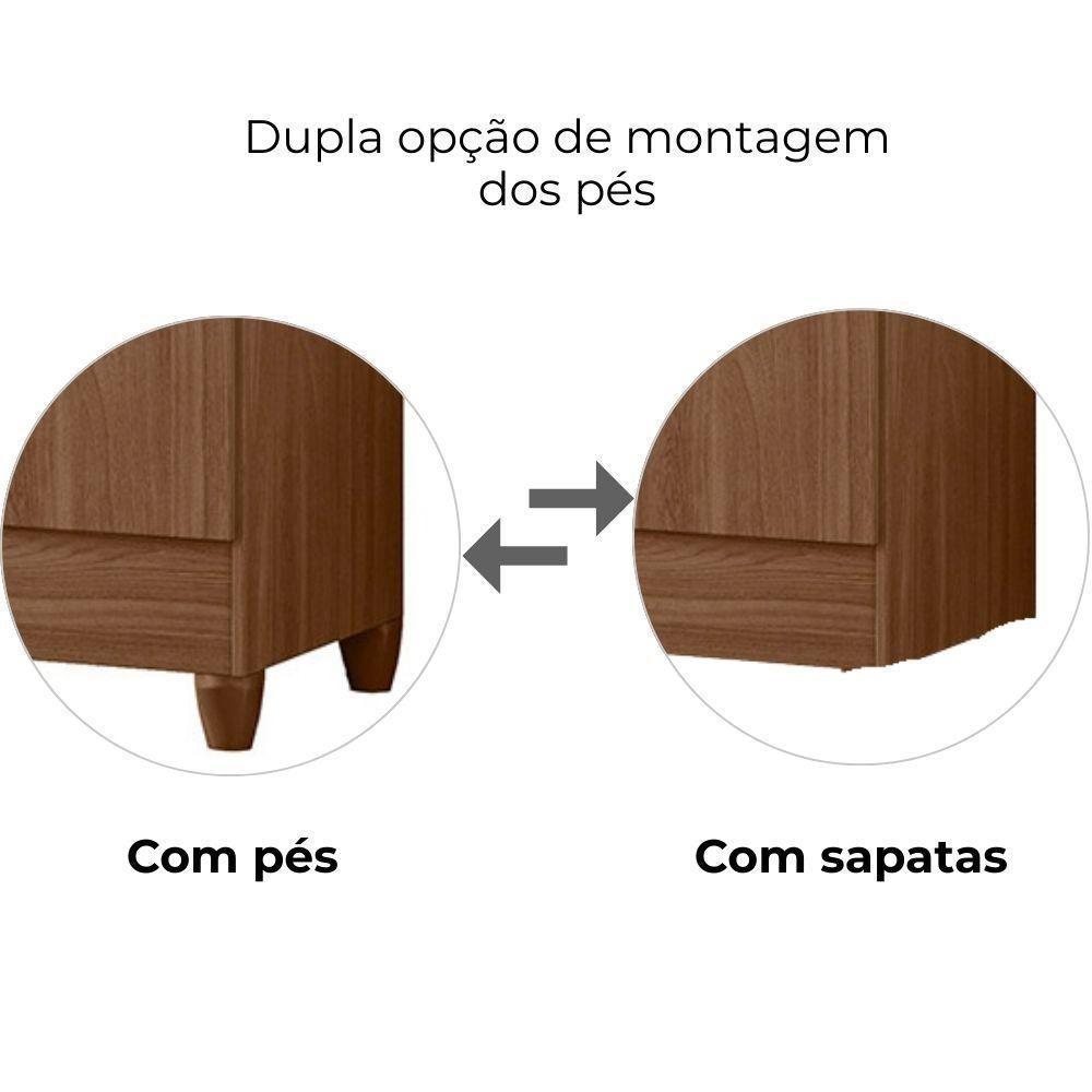 Guarda Roupa Casal Panama 6p 153 Cm Carvalho Moval Carvalho - 4