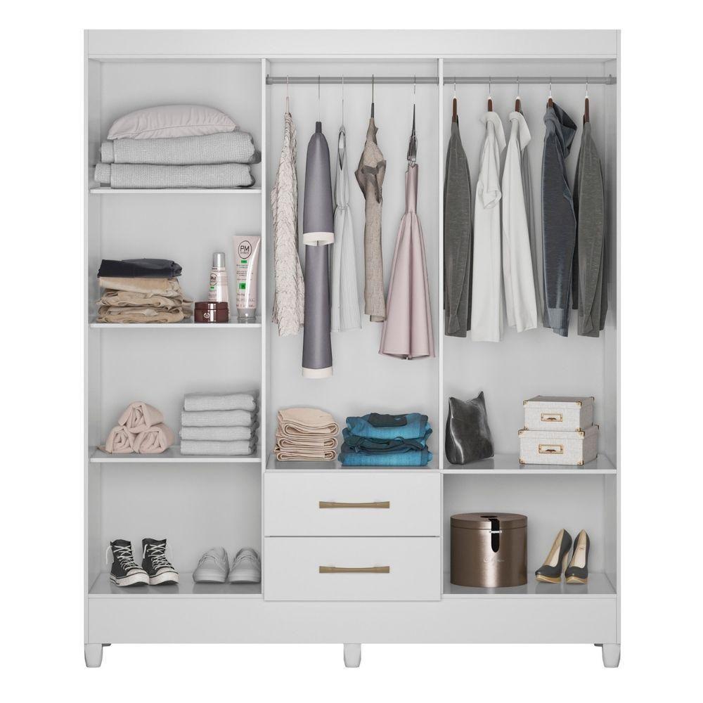 Guarda Roupa Casal Panama 6p 153 Cm Branco - 6