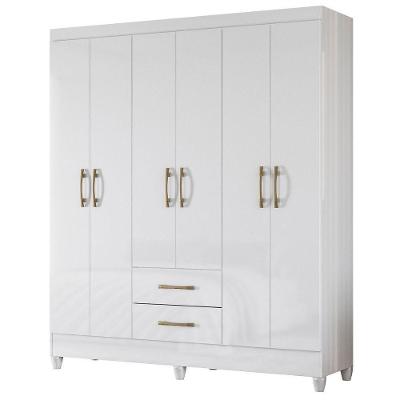 Guarda Roupa Casal Panama 6p 153 Cm Branco