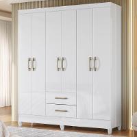 Guarda Roupa Casal Panama 6p 153 Cm Branco - 2