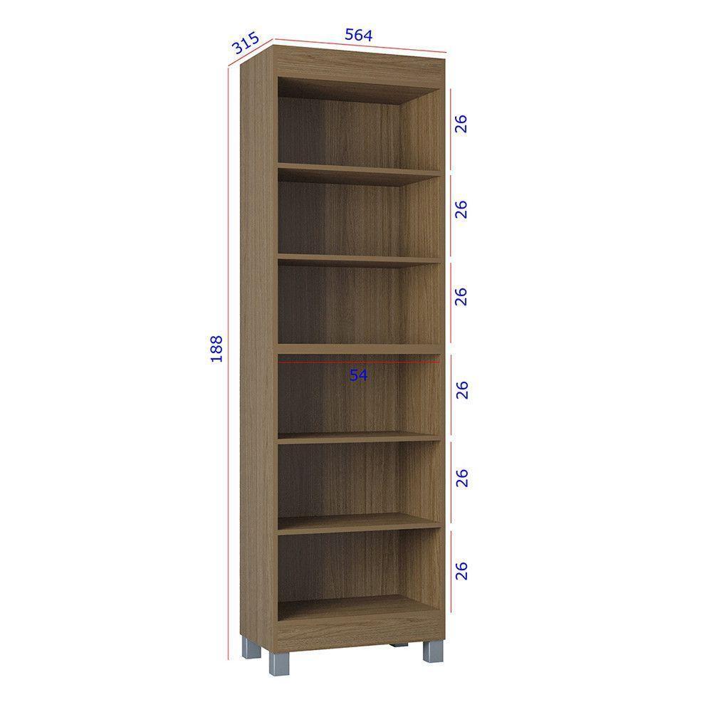 Multiuso Versati 2 Portas Design Moderno Poquema Carvalho - 5