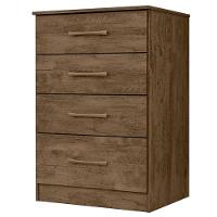 Guarda Roupa Casal Ms912 Com Cômoda Ms913 E Armário Multiuso New íris Castanho Wood – Moval - 5