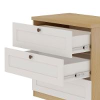 Cômoda Genialflex Infinity 3 Gavetas 100% Mdf Savana-branco - 8