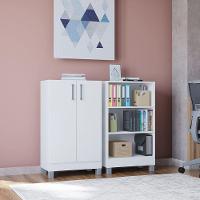 Multiuso Versati 2 Portas Design Moderno Poquema Branco - 3