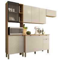 Cozinha Balcao Tampo 251 Cm Mdf Vert Plus Freijo Soft Ktp - 1
