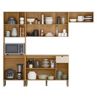 Cozinha Balcao Tampo 251 Cm Mdf Vert Plus Freijo Soft Ktp - 6