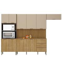 Cozinha Balcao Tampo Glam Freijo Vanilla Cp Ripado Freijo Ktp - 1