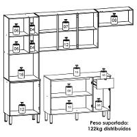 Cozinha Balcao Tampo 251 Cm Mdf Vert Plus Freijo Freijo Soft Ktp