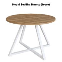 Mesa Para Escritorio 110 Cm 25916 Nogal Sevilha Branco Artesano Nogal Sevilha Branco - 5