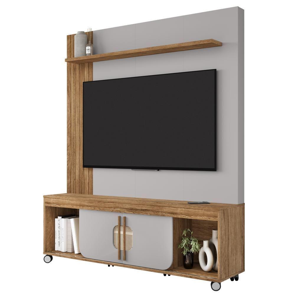 Estante Home Tv 65 Pol 160 Cm Maragogi Cinamomo Off White Bechara - 1