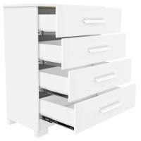 Cômoda Lídia Branco 4 Gavetas Jcm Movelaria