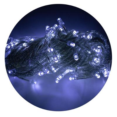Led Pisca Cordão Com 10 Metros 100 Lampadas Formato Gota Fio Crystal Tomada Luz Natal Ano Novo Branco