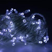 Led Pisca Cordão Com 10 Metros 100 Lampadas Formato Gota Fio Crystal Tomada Luz Natal Ano Novo Branco - 2